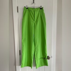 H&M Neon Green Trousers Size 6